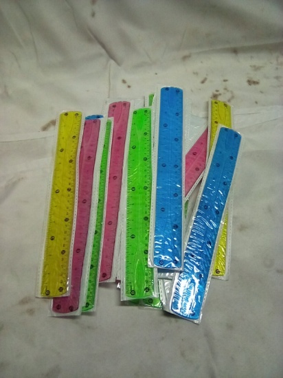 Flexible Plastic Ruler Qty 23