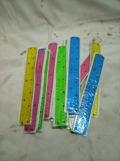 Flexible Plastic Ruler Qty 23