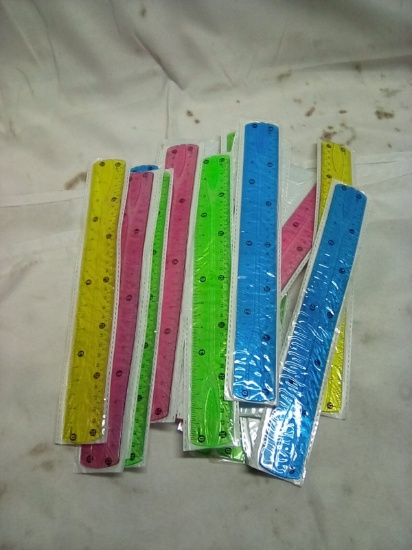 Flexible Plastic Ruler Qty 23