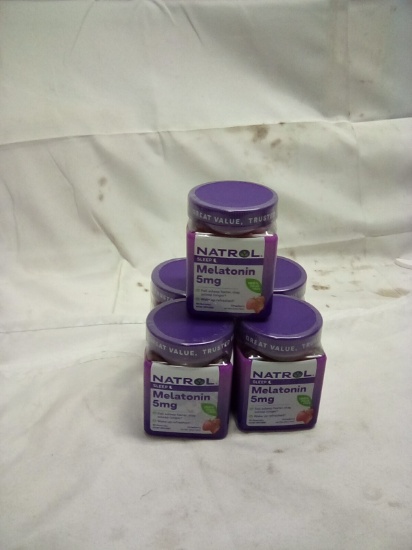 Natrol Melatonin 5mg 90 Gummies Qty 5 (Exp 02/26)