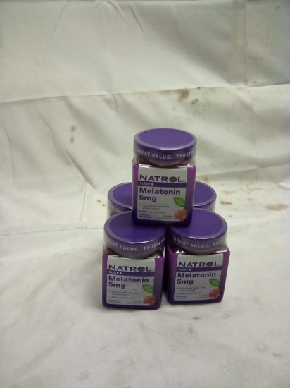 Natrol Melatonin 5mg 90 Gummies Qty 5 (Exp 02/26)