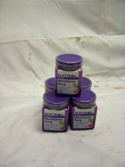 Natrol Melatonin 5mg 90 Gummies Qty 5 (Exp 02/26)