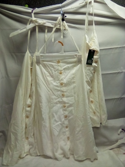 Wild Fable Cream Colored Halter Sundress Sizes XXS Small, Small, Med. Qty 3
