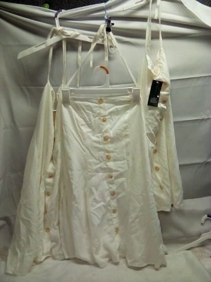 Wild Fable Cream Colored Halter Sundress Sizes XS Small, Small, Med. Qty 3