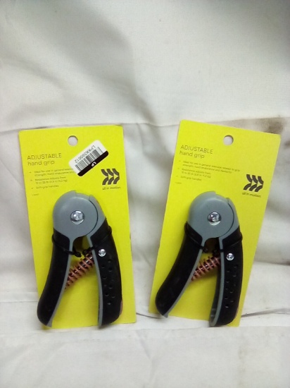 All in Motion Adjustable Hand Grip Exercisers Qty 2
