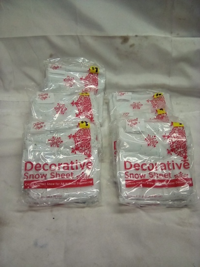 Decorative Snow Sheet Qty 6 Packs