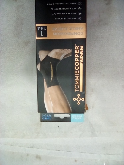 Tommie Copper Compression Ankle Sleeve Size Small/Medium