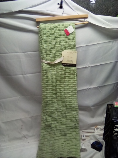 Artelier Micole Miller Oversized Decorative Throw 50” x 70” Color Light Green