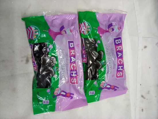 Brachs Black Licorice Jelly Beans Qty 2 Bags