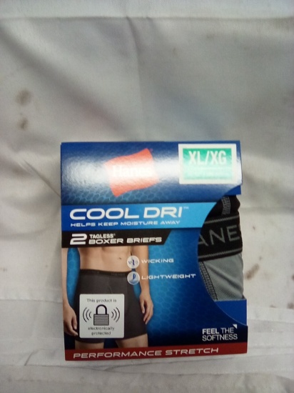 Hanes Cool Dri Boxer Breifs 2 pack Size XL