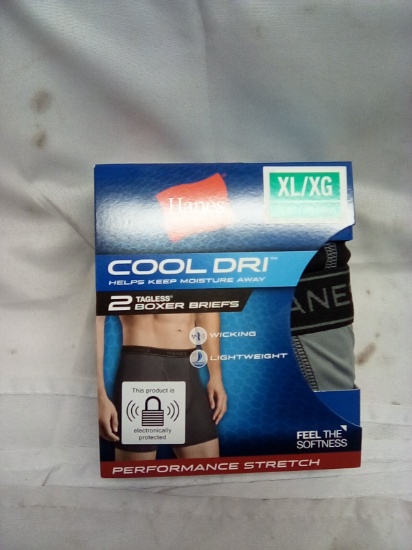 Hanes Cool Dri Boxer Breifs 2 pack Size XL
