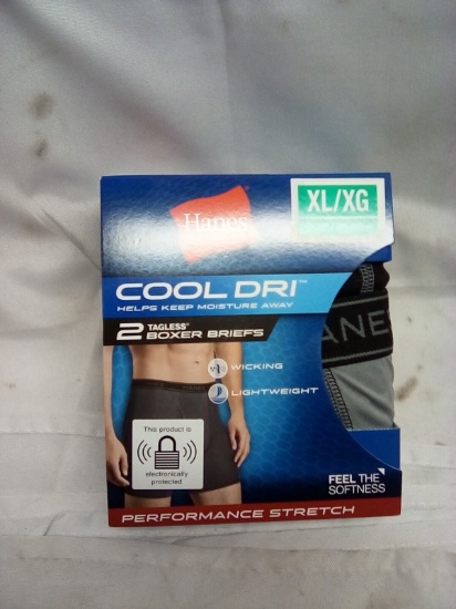 Hanes Cool Dri Boxer Breifs 2 pack Size XL