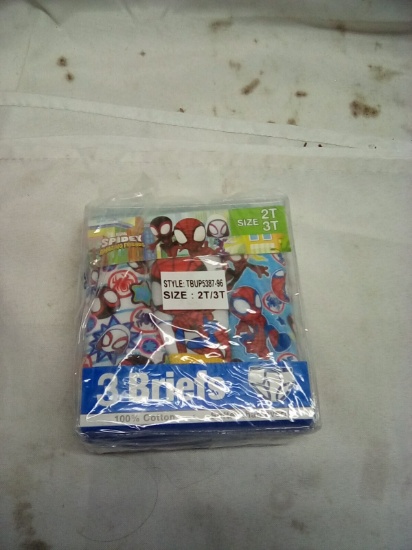 Spiderman Briefs Size 2T-3T Qty 2 Packs of 3
