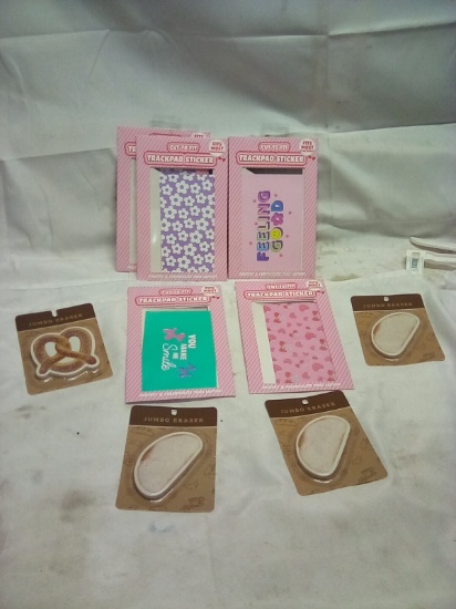 4 Jumbo Easers & 5 Trackpad Stickers
