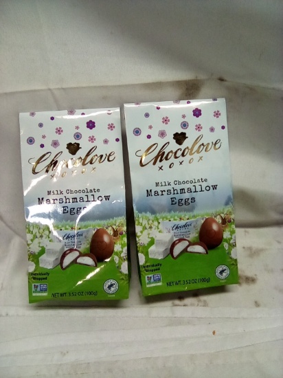 Chocolove Milk Chocolate Marshmeallow Eggs 3.5oz Bags Qty 2 Bags