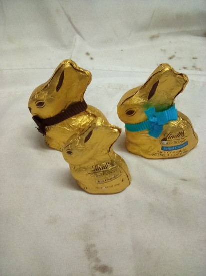 Lindt Golden Chocolate Bunny Qty 3