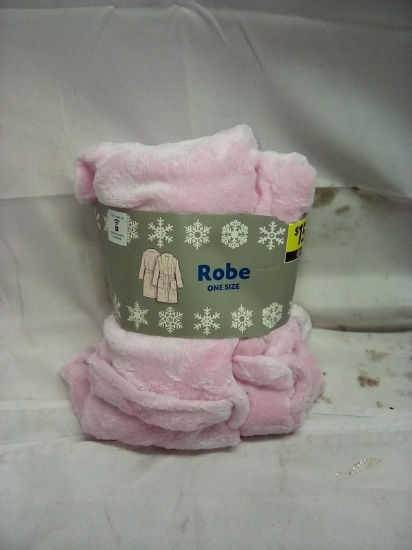 Pink Fleece Robe (One Size)