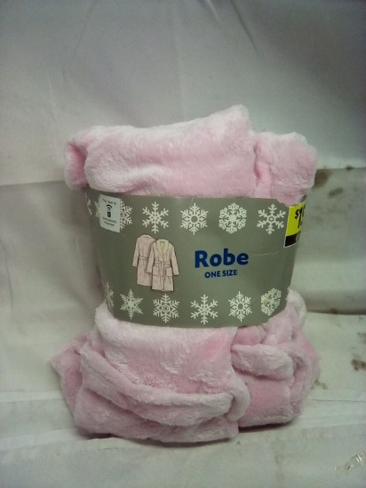 Pink Fleece Robe (One Size)