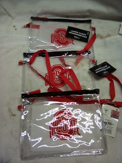 Ohio State Ladies Clear Messenger/Stadium Bag Qty 3