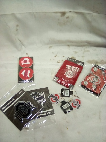 Misc Lot of Ohio Team Spirit Goods Qty 7 Items