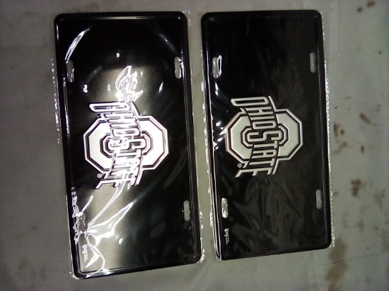 Ohio State License Plate Qty 2