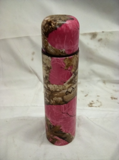 Pink Camo Stainless Steel Thermos 25 oz