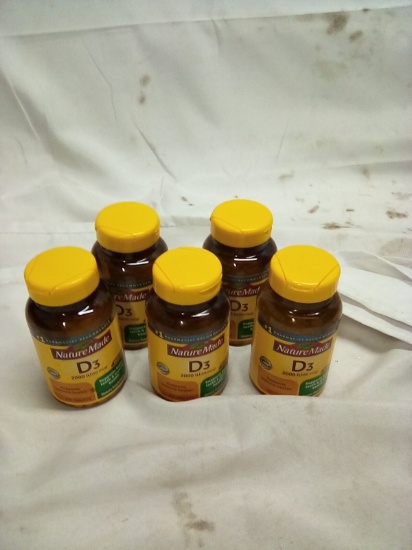 Nature Made Vitamin D3 2000IU (50mg) 220 Tablets Qty 5(Exp 10/25)