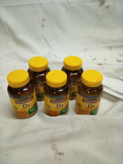 Nature Made Vitamin D3 2000IU (50mg) 220 Tablets Qty 5(Exp 10/25)