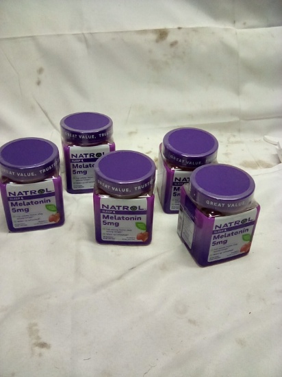 Natrol Melatonin 5mg 90 Gummies Qty 5 (Exp 02/26)