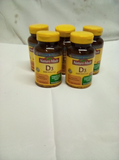 Nature Made Vitamin D3 2000IU (50mg) 220 Tablets Qty 5(Exp 10/25)