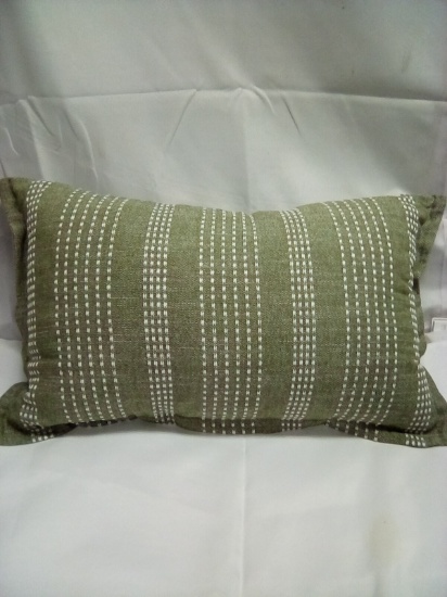 Green Rectangle Pillow 22” x 12”