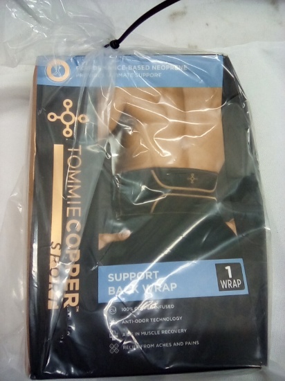 Tommie Copper Support Back Wrap Size Small/Medium