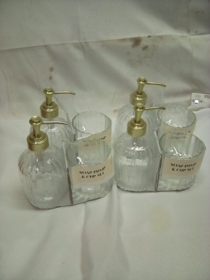 Soap Pump and Cup Set Qty 4