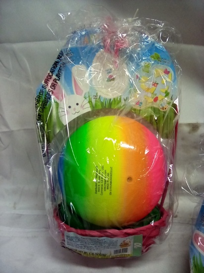 Rainbow Ball Easter Basket