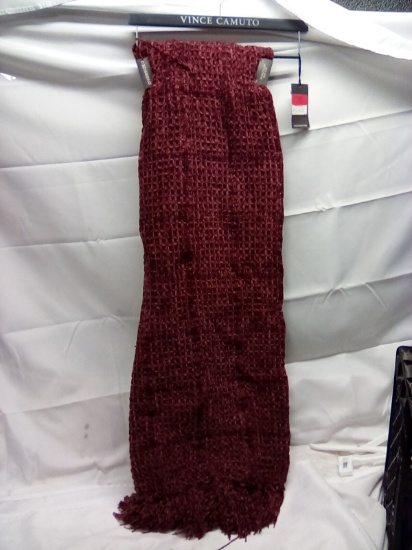 Vince Camuto Oversized Throw 50” x 70” Color Maroon