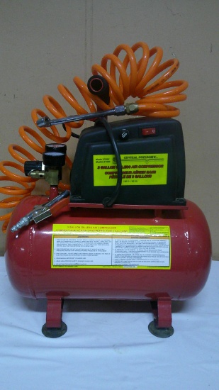 Central Pnuematics 3 Gallon Air Compressor w/ Tire Chuck & Blow Gun
