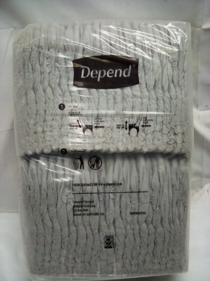 Depend Unisex Medium/Large Adult Diaper 44ct