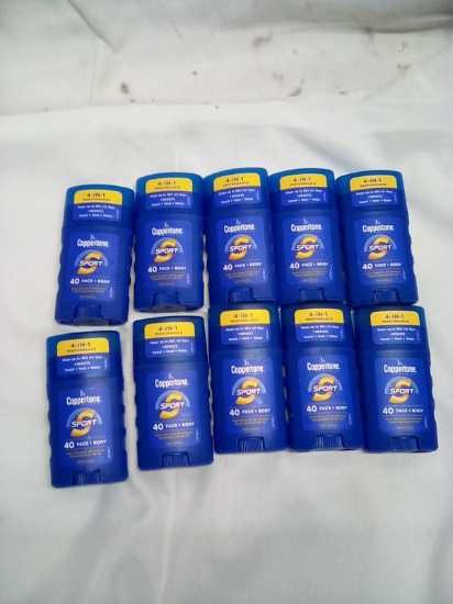 Coppertone Sport 4 in 1 Performance 40 Face + Body (Exp 3/26) Qty 10