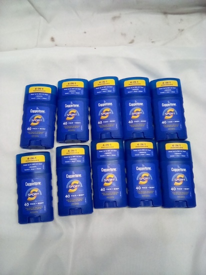 Coppertone Sport 4 in 1 Performance 40 Face + Body (Exp 3/26) Qty 10