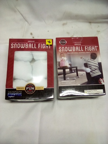 Indoor Snowball Fight Set of 6 “Snowballs” Qty 2 Boxes