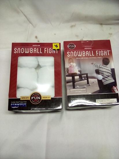 Indoor Snowball Fight Set of 6 “Snowballs” Qty 2 Boxes