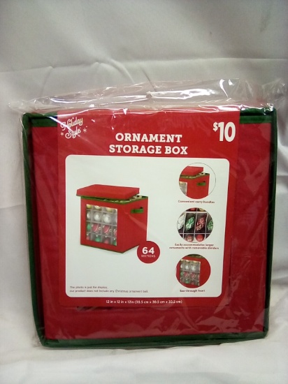 Holiday Style Ornament Storage Box