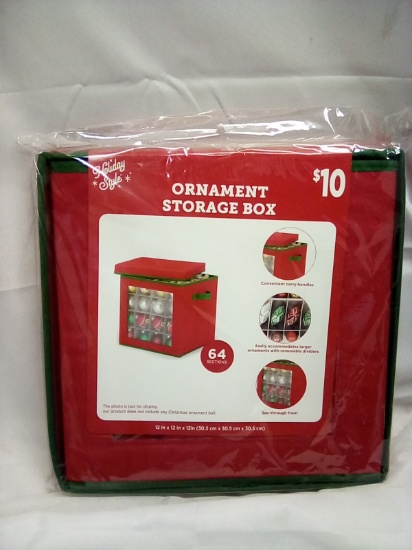 Holiday Style Ornament Storage Box