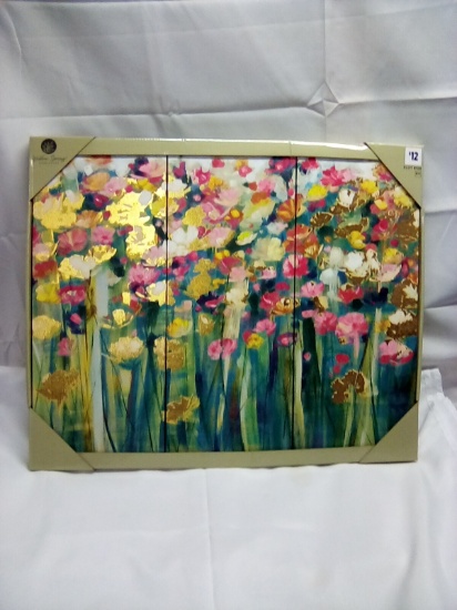 Willow Spring Canvas Flower Wall Art 3 Piece Set