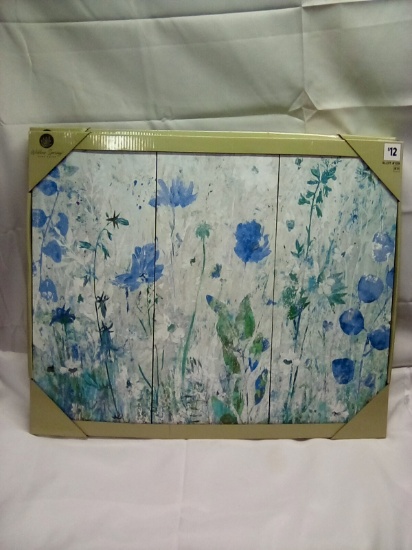 Willow Spring Canvas Flower Wall Art 3 Piece Set