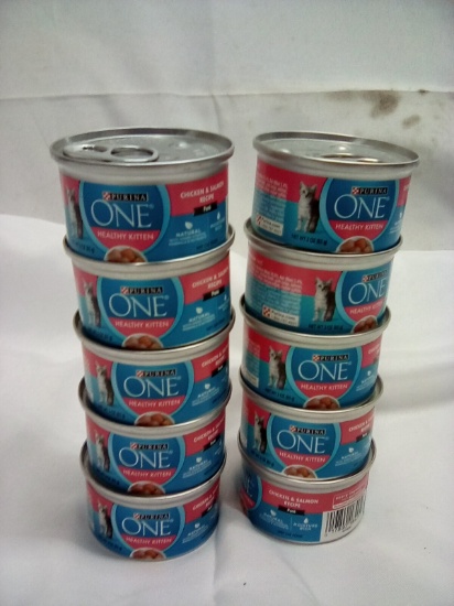 Purinia One Chicken & Salmon 3oz Can Kitten Food Qty 10 (Exp 10/26)