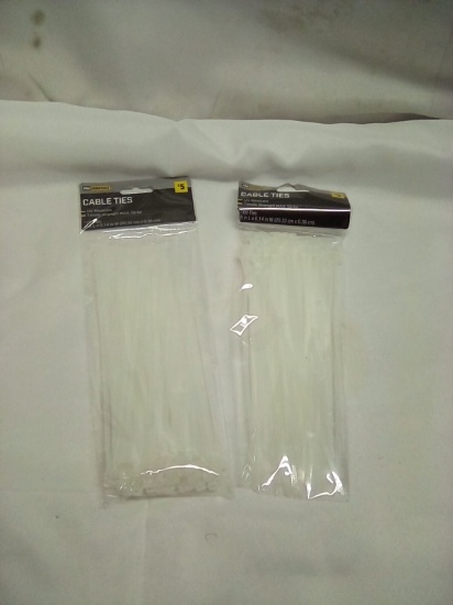 Cable Ties 100 Ties 8” L x 0.14” W Qty 2