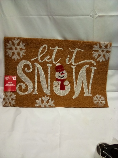 Holiday Style Coir DoorMat Indoor/Outdoor Use 18” x 27”