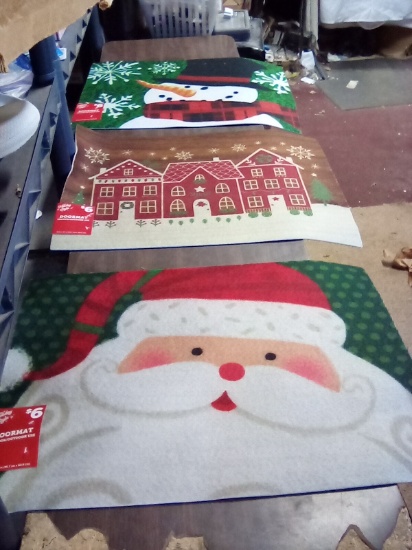 Holiday Style DoorMat Indoor/Outdoor 18” x 24” Qty 3