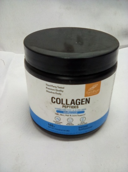 Sandhus Nutritions Collagen Peptides Unflavored Dietary Supplement 140G